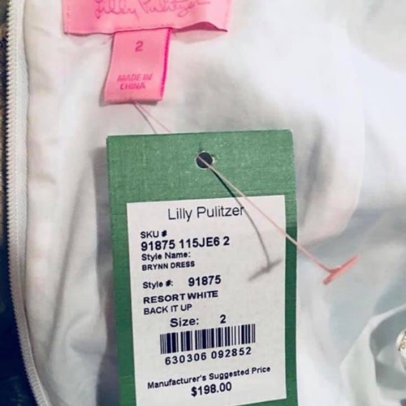 lilly pulitzer resort white back it up brynn dress - Picture 2 of 2